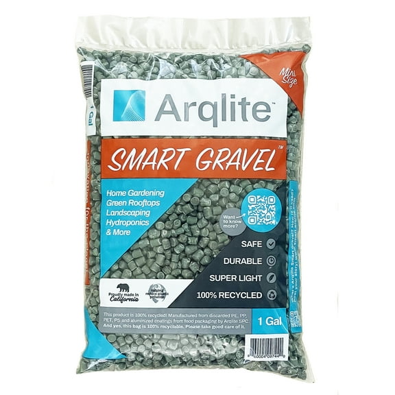 ARQLITE Smart Gravel - Eco Friendly Plant Drainage for Healthy Roots | Cactus, Succulents, Small Pots (1 Gal, Mini Size Bag)