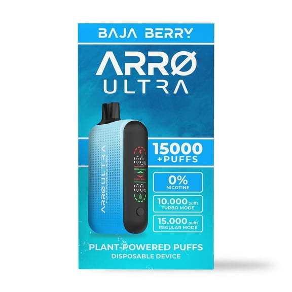ARRØ Ultra Aromatherapy Diffuser, Baja Berry - 15,000 Puffs | 0% Nicotine, Vegan