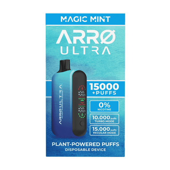 ARRØ Ultra Aromatherapy Diffuser, Magic Mint - 15,000 Puffs | 0% Nicotine, Vegan