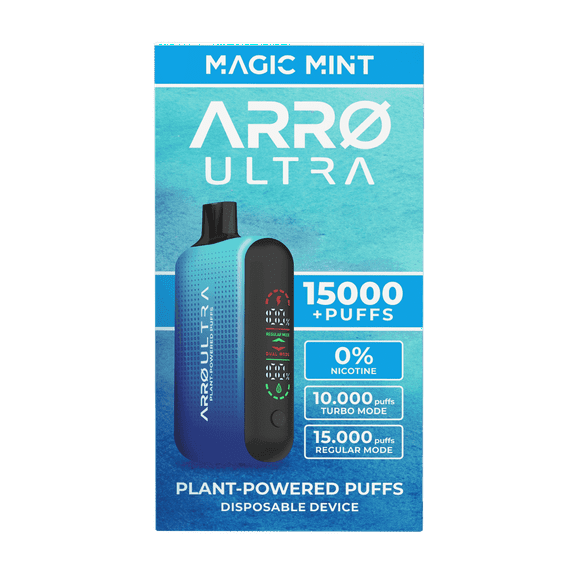 ARRØ Ultra Aromatherapy Diffuser, Magic Mint - 15,000 Puffs | 0% Nicotine, Vegan