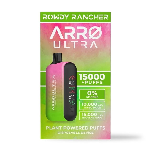 ARRØ Ultra Aromatherapy Diffuser, Rowdy Rancher - 15,000 Puffs | 0% Nicotine, Vegan
