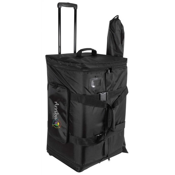 ARRIBA AS185 22X19.5X32 INCH ROLLING 15" SPEAKER BAG W/ WHEELS & PULL-UP HANDLE