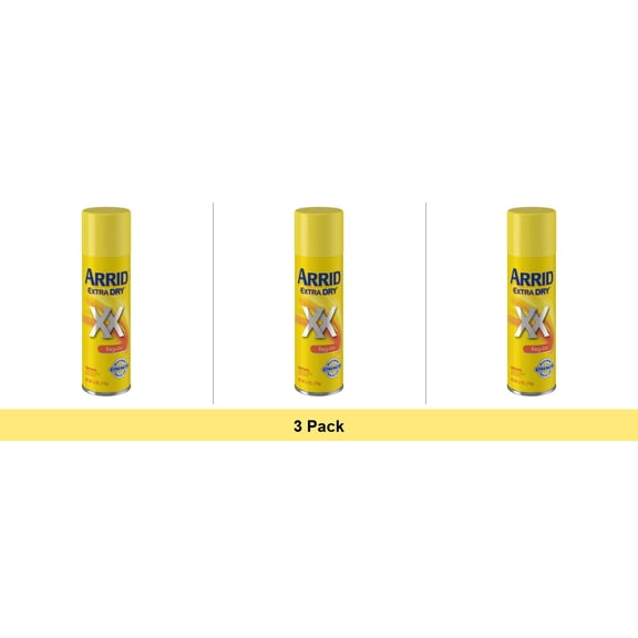 ARRID Extra Dry Anti-Perspirant Deodorant Spray Regular 6 oz Each - 3 Pack