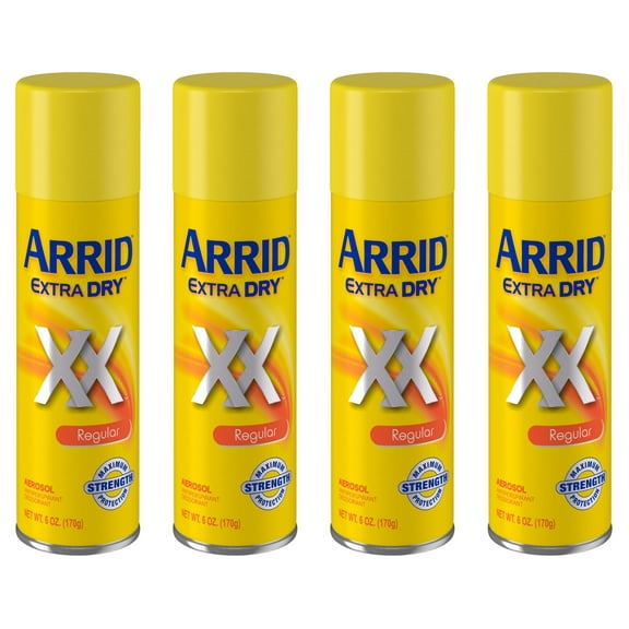 ARRID Extra Dry Anti-Perspirant Deodorant Spray Regular 6 oz (Pack of 4)