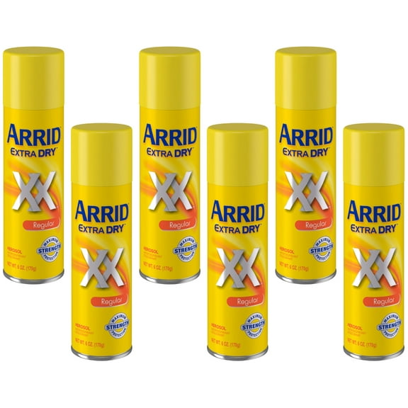 ARRID Extra Dry Anti-Perspirant Deodorant Spray Regular 6 oz (Pack of 6)