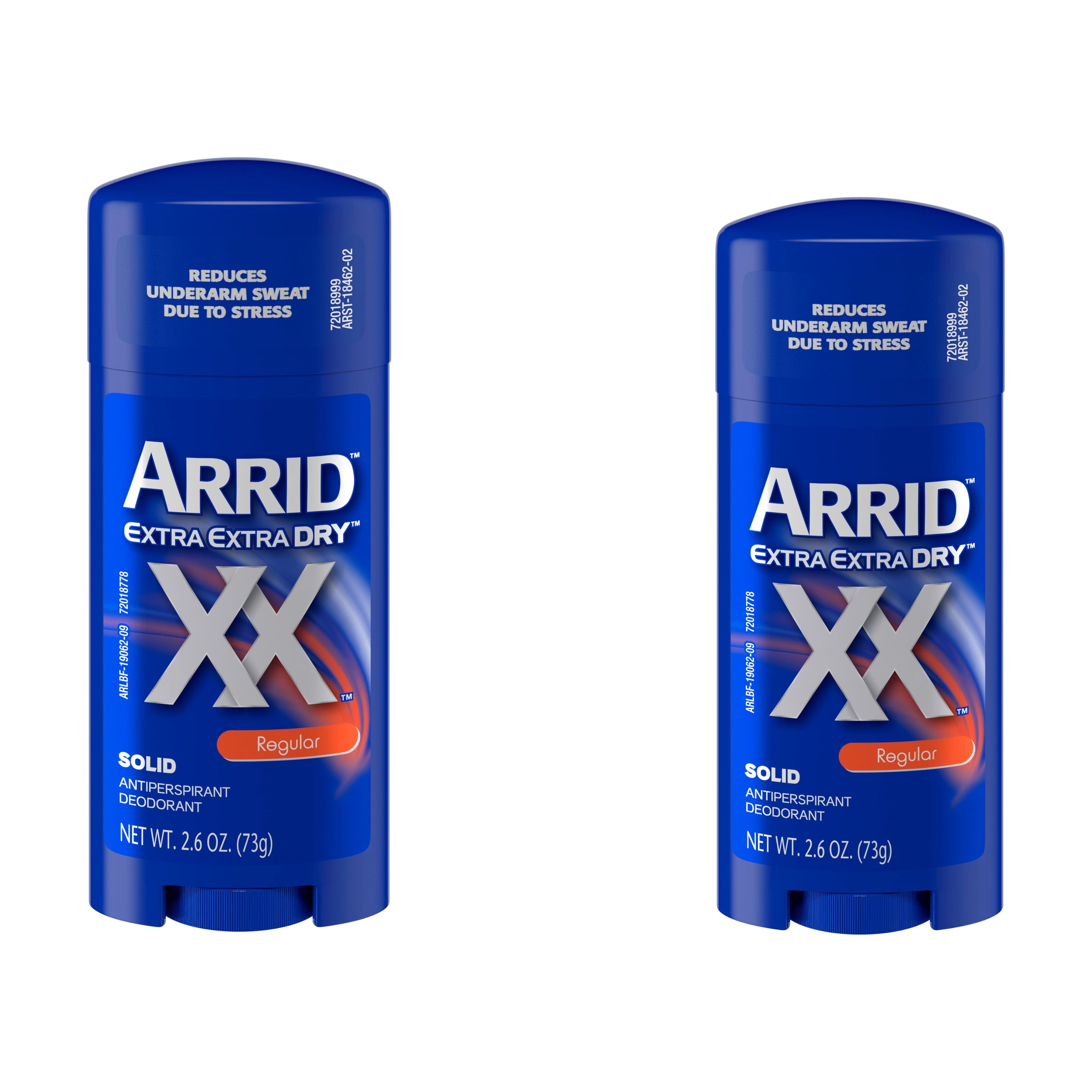 ARRID XX Anti-Perspirant Deodorant Solid Regular 2.6 oz (Pack of 2) 