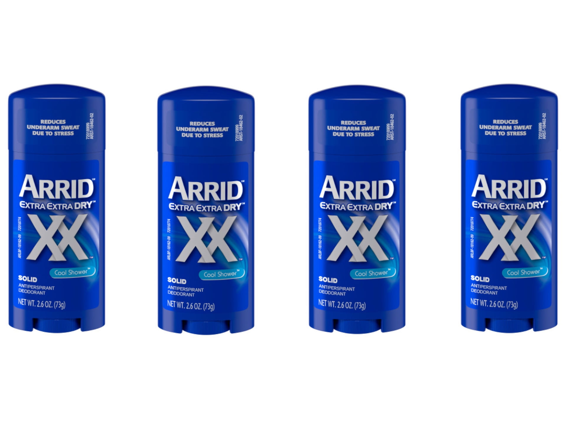 ARRID XX Solid Cool Shower Antiperspirant Deodorant, 2.6OZ - Pack of 4