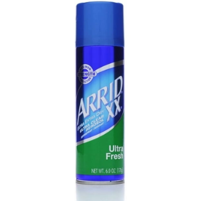 ARRID XX Ultra Clear Anti-Perspirant Deodorant Spray, Ultra Fresh 6 oz (Pack of 2)