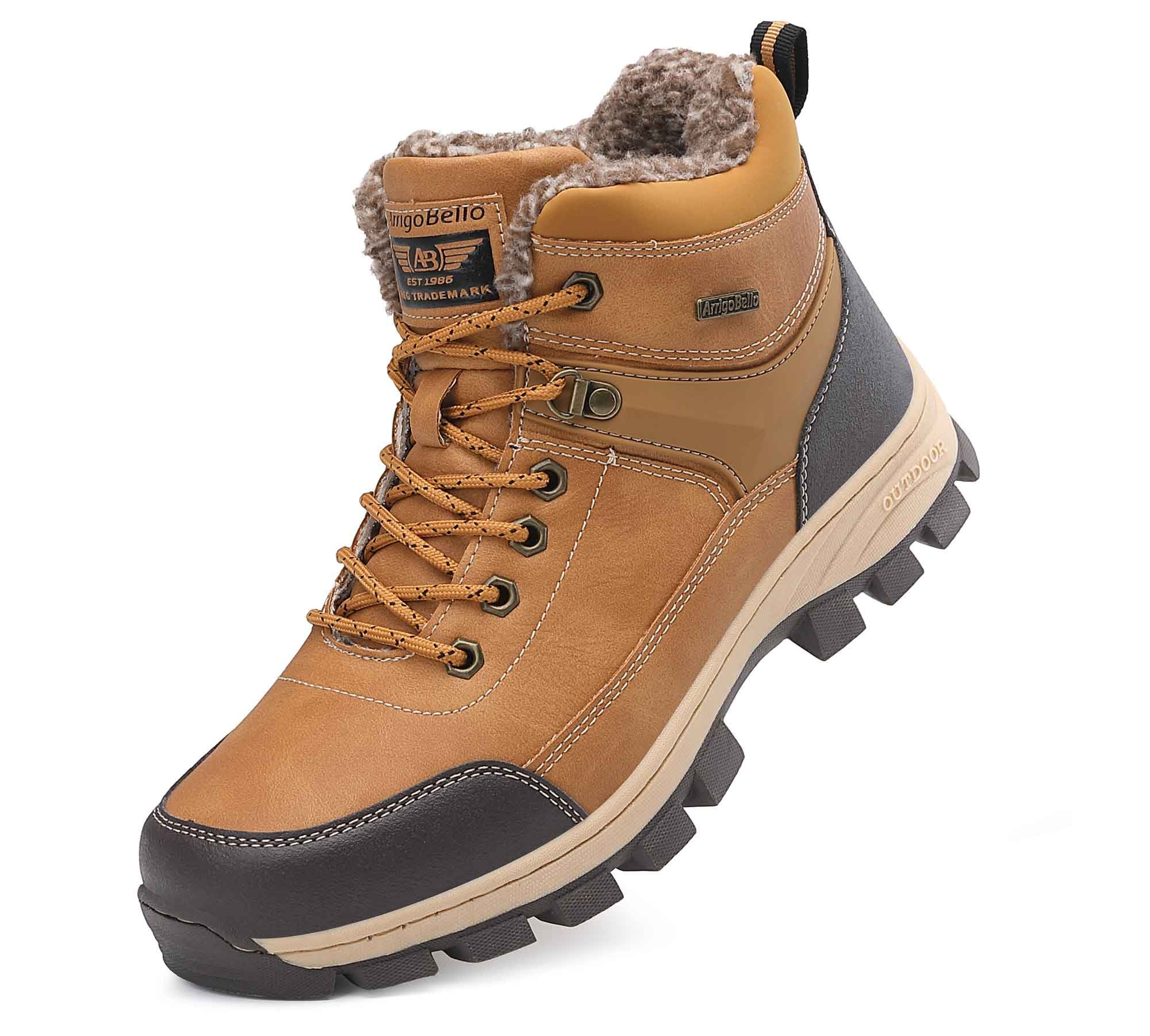 ARRIGO BELLO Men Boots Winter Boots Size 8.5 Yellow