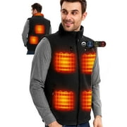 ARRIS Men's Fleece Heated Vest with 7.4V Battery Size Adjustable Heating Cloth