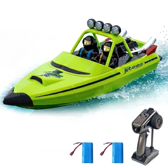 ARRIS RC Jet Boat,Toy Jet Ski with Auto Flip, 2.4Ghz Waterproof Remote Control Boat,LED Lights, 20MPH Fast Racing up to 40mins. Play,Hobby Grade Gifts