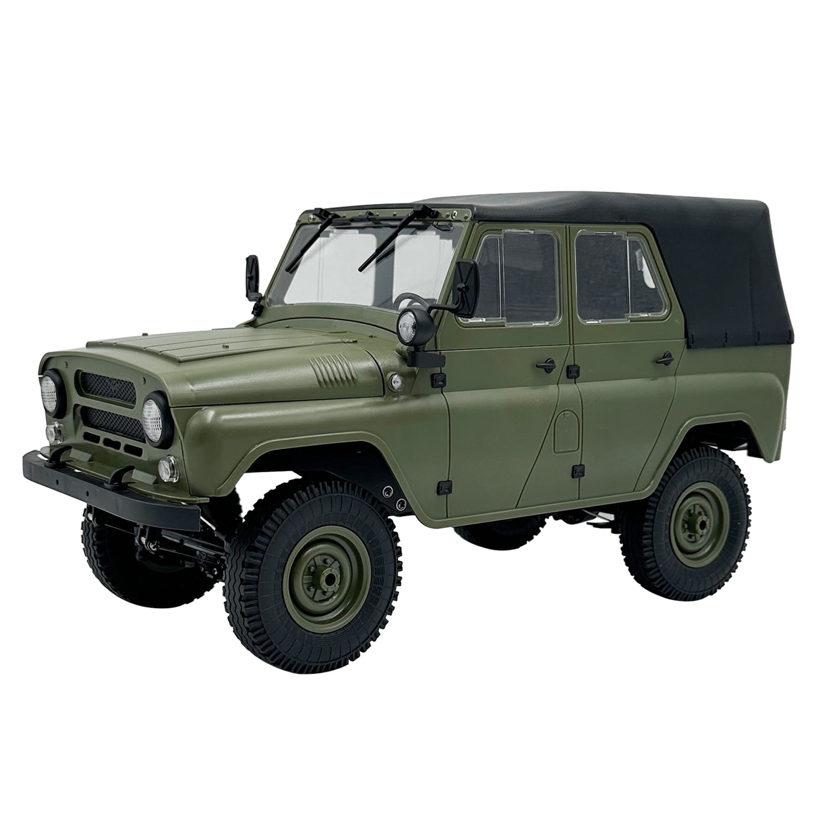 ARRIS WPL C94 UAZ-469 1/12 RC Crawler, 4WD RC Rock Crawler Truck RTF, Off-Road Military RC Car, Hobby-Grade Trail Truck for Adults Green