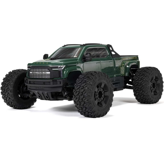 ARRMA 1/10 BIG ROCK 4X4 223S BLX BRUSHLESS STREET TRUCK RTR WITH DSC Green ARA4312V4T2