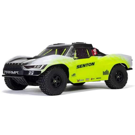 ARRMA 1/10 SENTON 4X4 223S BLX BRUSHLESS SHORT COURSE TRUCK RTR WITH DSC YELLOW ARA4303V4T1