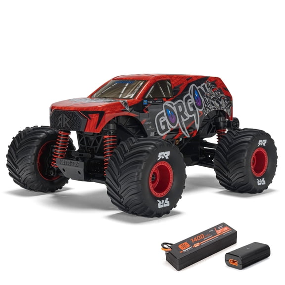 ARRMA 1/16 GORGON GROM 4X4 RTR Brushed Monster Truck Battery & Charger Included Red ARA2130T2