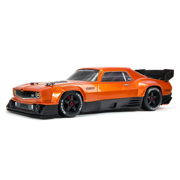 ARRMA 1/7 FELONY 6S BLX Street Bash All-Road Muscle Car RTR Ready-to-Run Transmitter and Receiver Included Batteries and Charger Required Orange ARA7617V2T2 Cars Electric Kit Other
