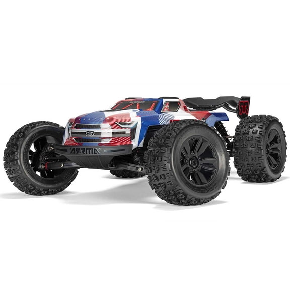 ARRMA 1/8 KRATON 4X4 6S BLX BRUSHLESS V6 SPEED TRUCK RTR Blue/Red ARA8608V6T4