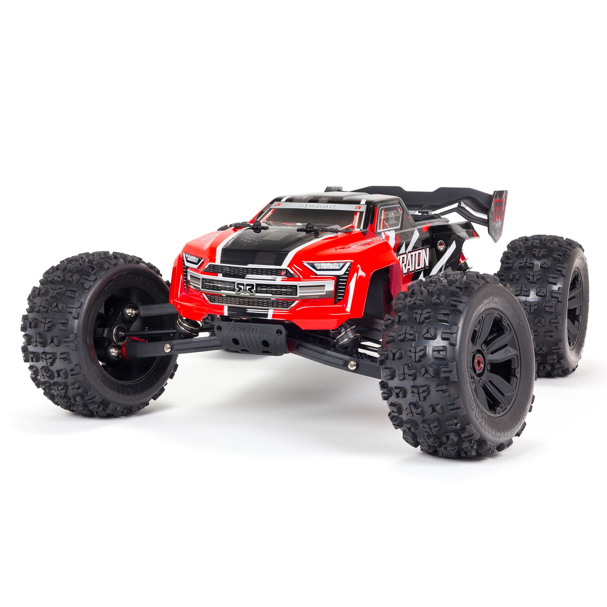 ARRMA 1/8 KRATON 6S V5 4 Wheel Drive BLX Speed Monster RC Truck with  Spektrum Firma RTR Transmitter and Receiver Included Batteries and Charger  Required Red ARA8608V5T1 Trucks Electric RTR Other 