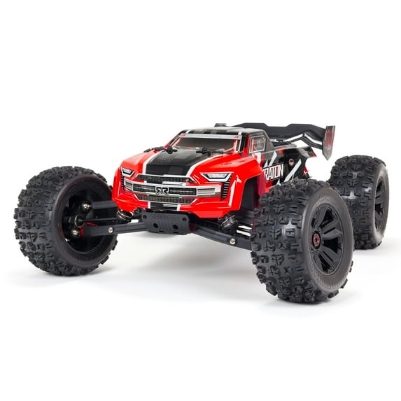 ARRMA 1/8 KRATON 6S V5 4 Wheel Drive BLX Speed Monster RC Truck with Spektrum Firma RTR Transmitter and Receiver Included Batteries and Charger Required Red ARA8608V5T1 Trucks Electric RTR Other