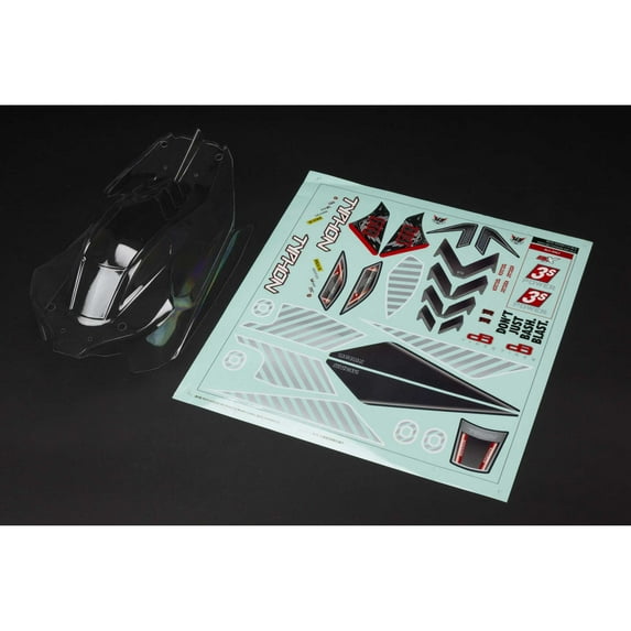 ARRMA AR402270 Typhon 4x4 Clear Body with Decals ARA402270 Car/Truck Bodies wings & Decals