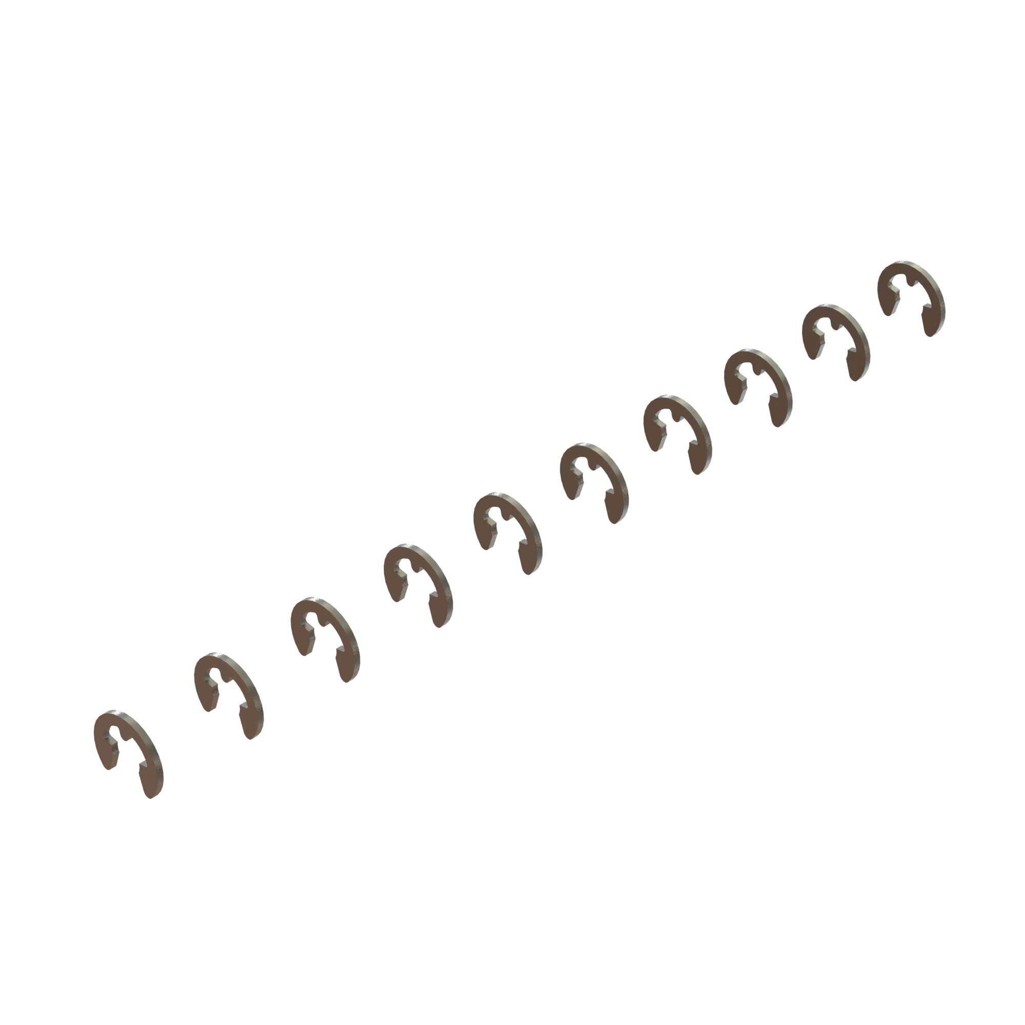 ARRMA Small Body Clips Black - 10 Pack, 17mm Length, For RC Car Body Shells