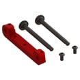 thumbnail image 1 of ARRMA Front Upper Suspension Mount CNC Aluminum Red ARA330659 Elec Car/Truck Replacement Parts, 1 of 4