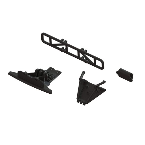 ARRMA ARA-1577 - Lower Skid Plate & Bumper Set, Black