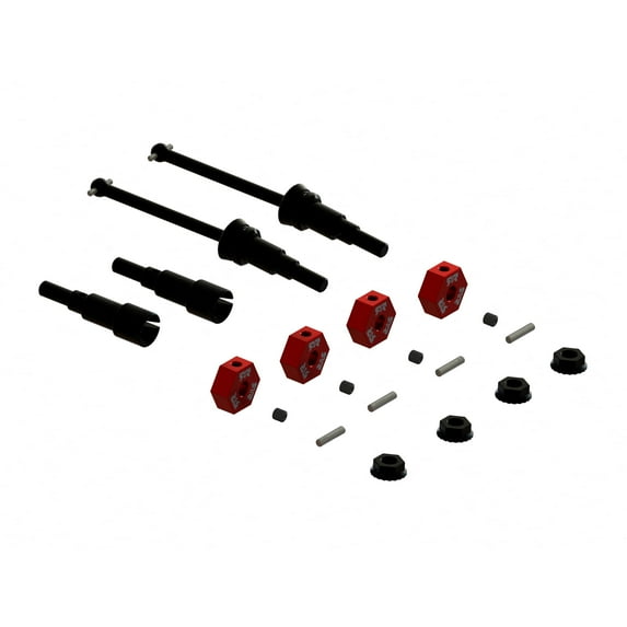 ARRMA Metal Axle & Wheel Hex Set B 4pcs - GROM ARA311231