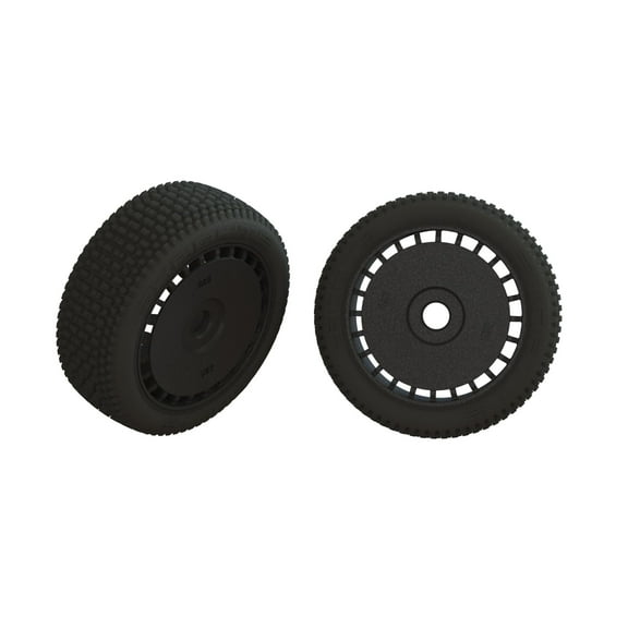 ARRMA dBoots Exabyte Tire Set Glued Black 1 Pair ARA550098 RC Tire