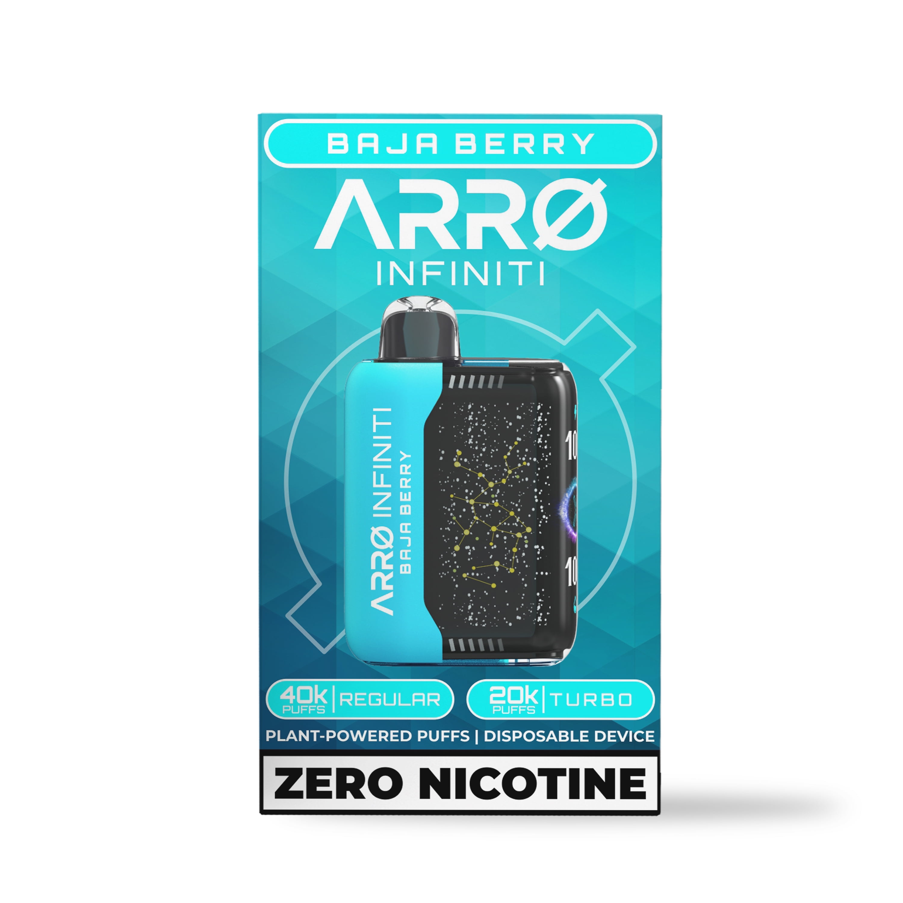 ARRO Infiniti - Baja Berry | 0% Nicotine, 40k puffs, Aromatherapy Diffuser  - Walmart.com