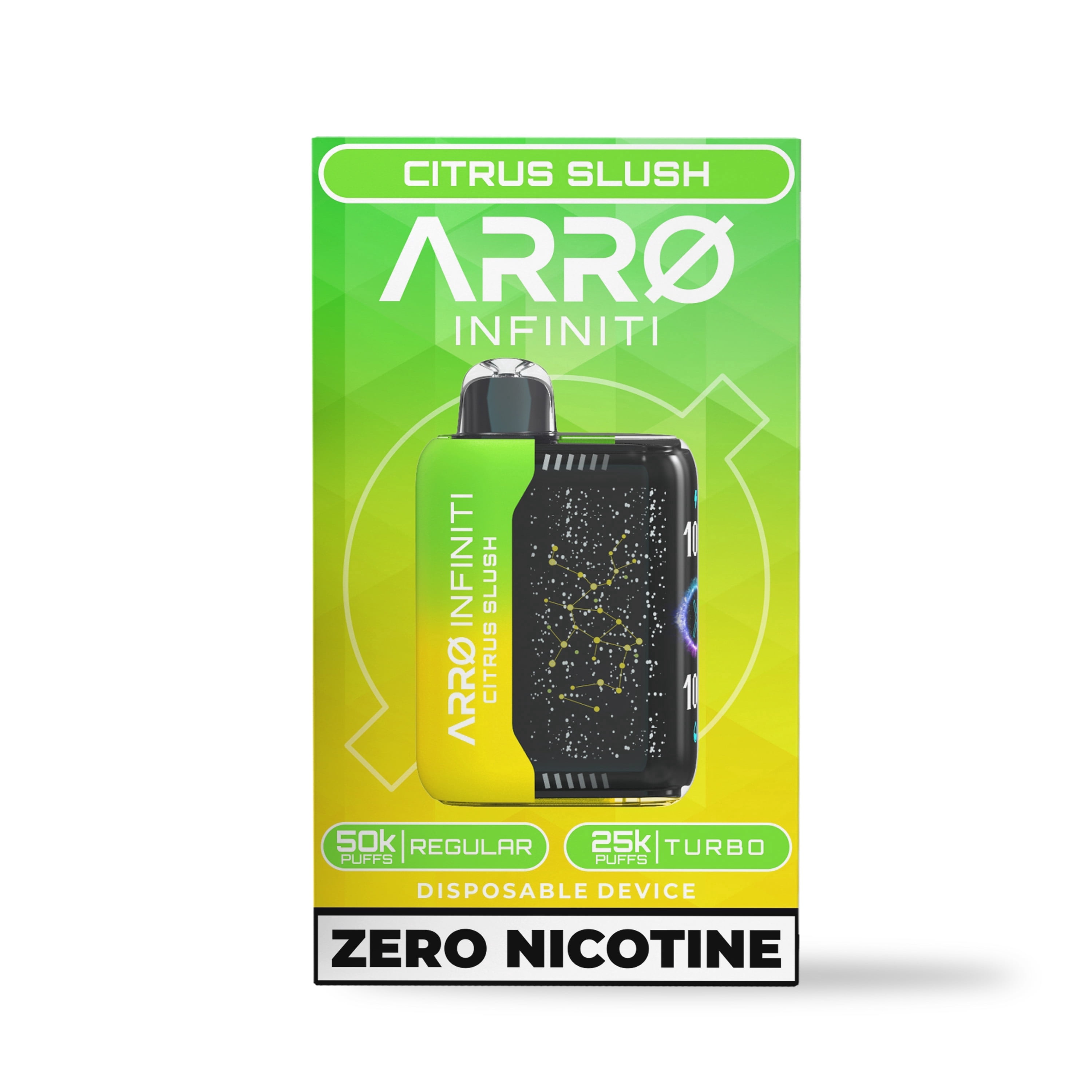 ARRO Infiniti - Citrus Slush | 0% Nicotine, 40k puffs, Aromatherapy ...