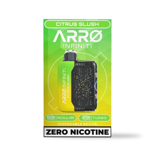 ARRO Infiniti - Citrus Slush | 0% Nicotine, 40k puffs, Aromatherapy Diffuser