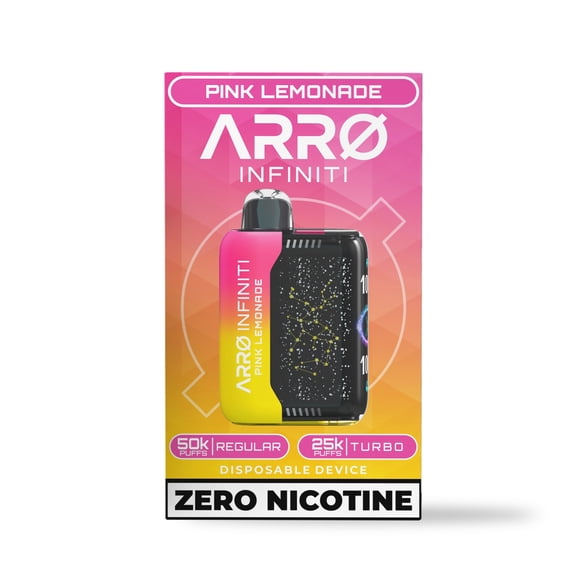 ARRO Infiniti - Pink Lemonade | 0% Nicotine, 40k puffs, Aromatherapy Diffuser