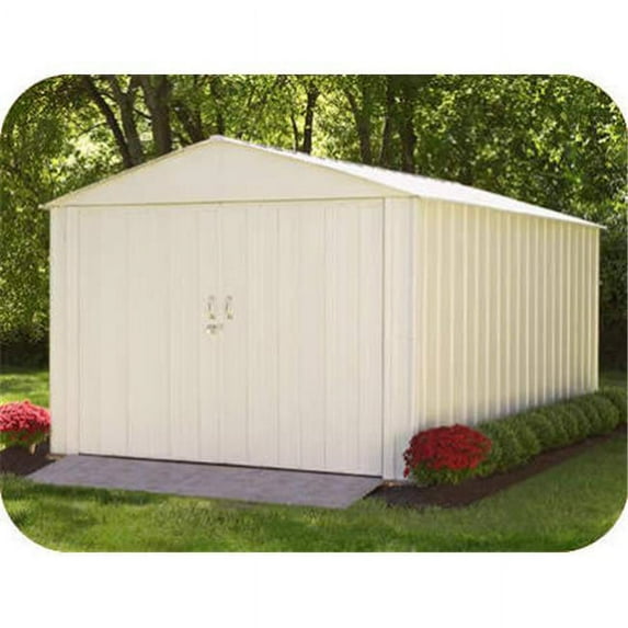 ARROW SHEDS MHD1030 (6 BOXES) MOUNTAINEER 10FT X 30FT HDG STEEL EGGSHEEL- DOOR=W98.25IN X H72.75IN