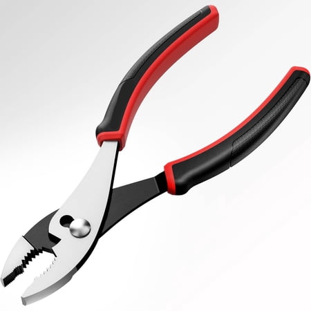 ARROW Slip Joint Pliers, High Carbon Steel with Rust Resistant Finish, Comfortable TPR Handle, 3-Zone Jaw for Gripping, Tightening, or Loosening Nuts and Bolts