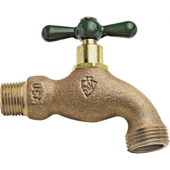 ARROWHEAD BRASS & PLUMBING 302LF 3/4"MPT Heavy Duty Hose Bibb