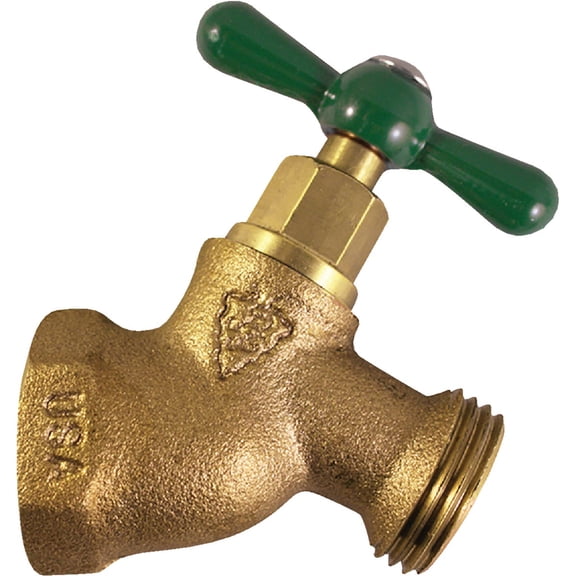 ARROWHEAD BRASS & PLUMBING 353LF 3/4" Female Pipe Thread, Red Brass 3/4" Hose Connection Home & Garage Storage, Stackable Design