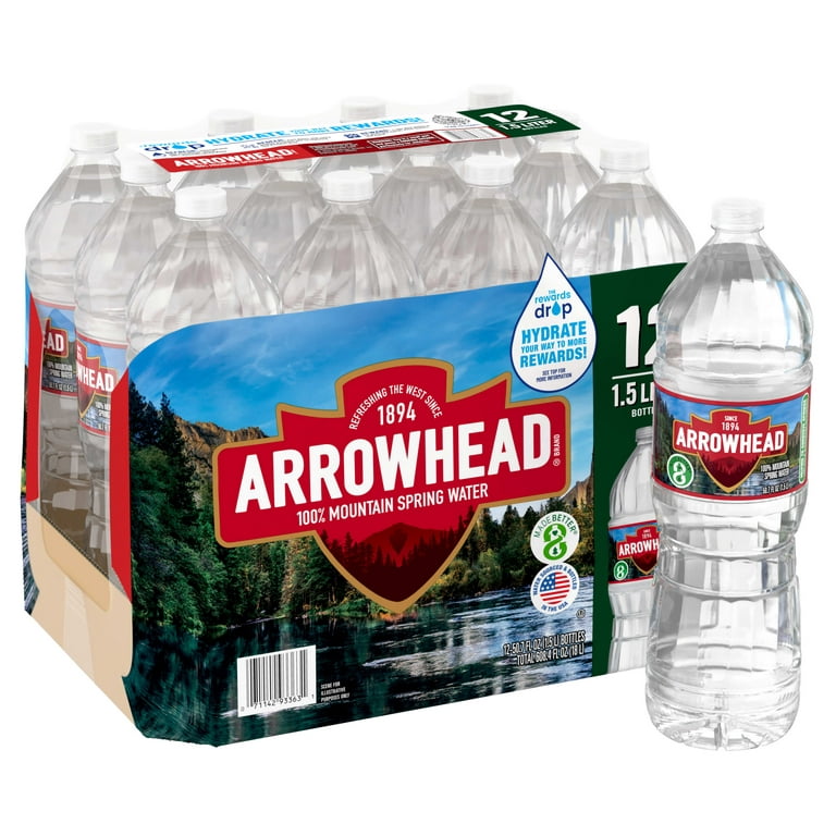 12 Ounce Bottled Spring Water  Arrowhead® Brand 100% Mountain Spring Water