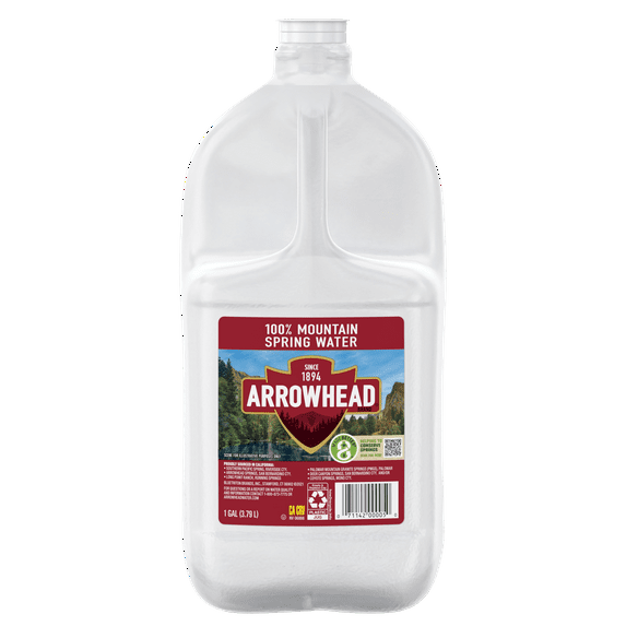 Arrowhead Mountain Spring Water, 1 gal, Single Plastic Jug