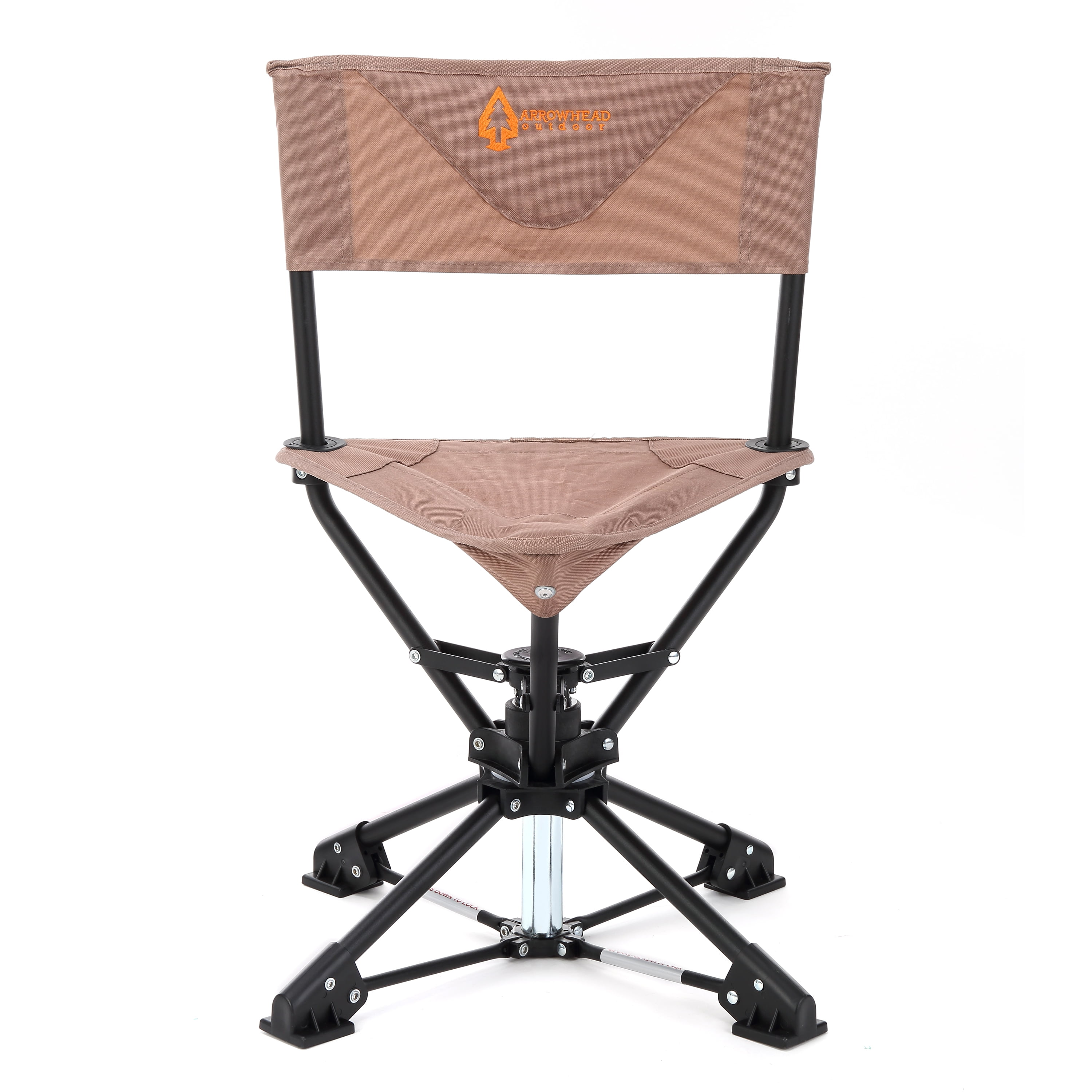 ARROWHEAD OUTDOOR 360° Degree Swivel Hunting Chair Stool Seat, Perfect for  Blinds, No Sink Feet, Supports up to 450lbs, Carrying Case, Steel Frame,  Fishing, High-Grade 600D Canvas, USA-Based Support 