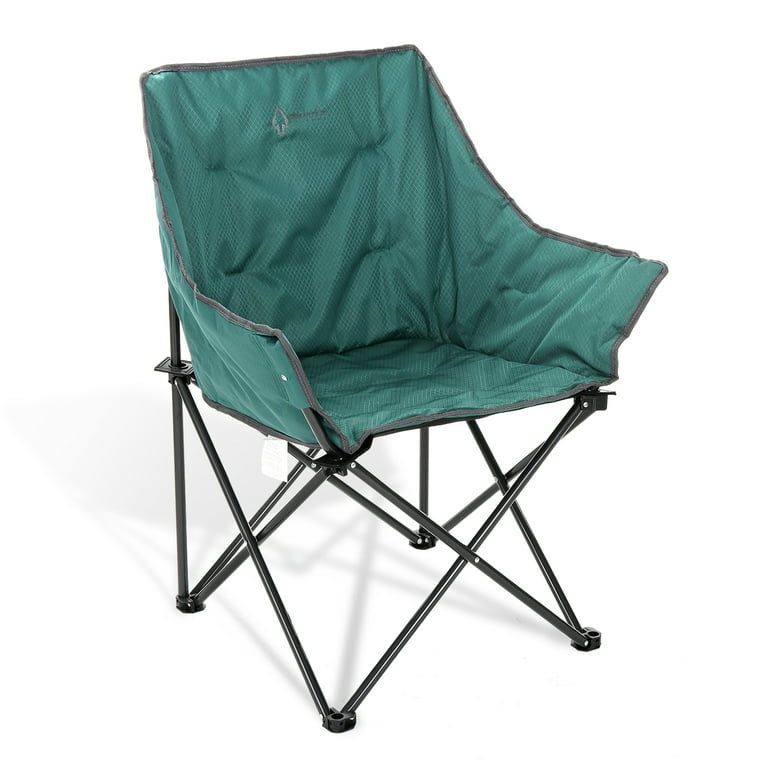 ARROWHEAD OUTDOOR Portable Folding Camping Quad Bucket Chair Compact Heavy Duty Steel Frame Supports up to 250lbs Includes Carrying Bag