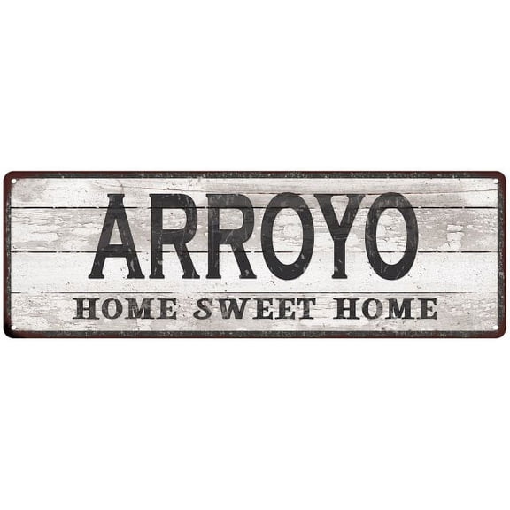 ARROYO Home Sweet Home Country Look 6x18 Metal Sign 106180045572