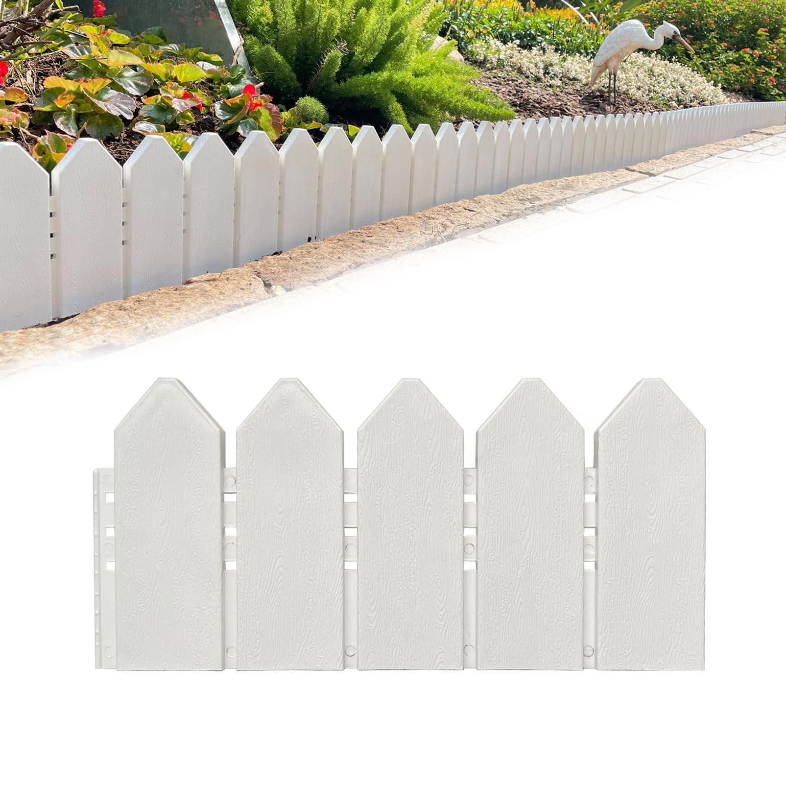 ARRYNTHEON Garden Edging Border MMF7 Kit 6.7 in Tall Decorative Double