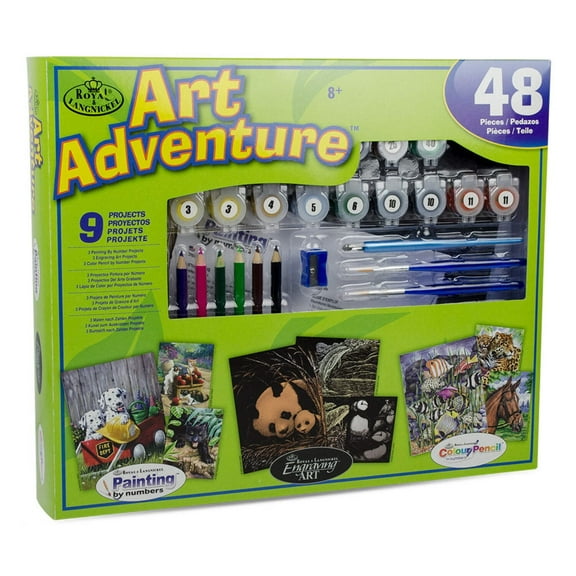 Royal & Langnickel Art Adventure 48-Piece Variety Art Activity Set