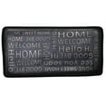 thumbnail image 1 of ART & ARTIFACT Rubber Boot Tray Wet Shoe Tray for Entryway Indoor Outdoor Snow Boot Mat Extra Large Shoe Tray 32" x 16", Black, Hello Goodbye, 1 of 7