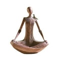 thumbnail image 1 of ART & ARTIFACT Zen Woman with Bird Sculpture - Indoor/Outdoor Accent Bowl and Bird Feeder Garden Statue, 1 of 3