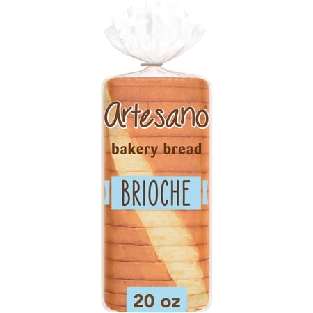 Artesano Brioche Bakery Bread, 20 oz, Brioche Bread, Bag