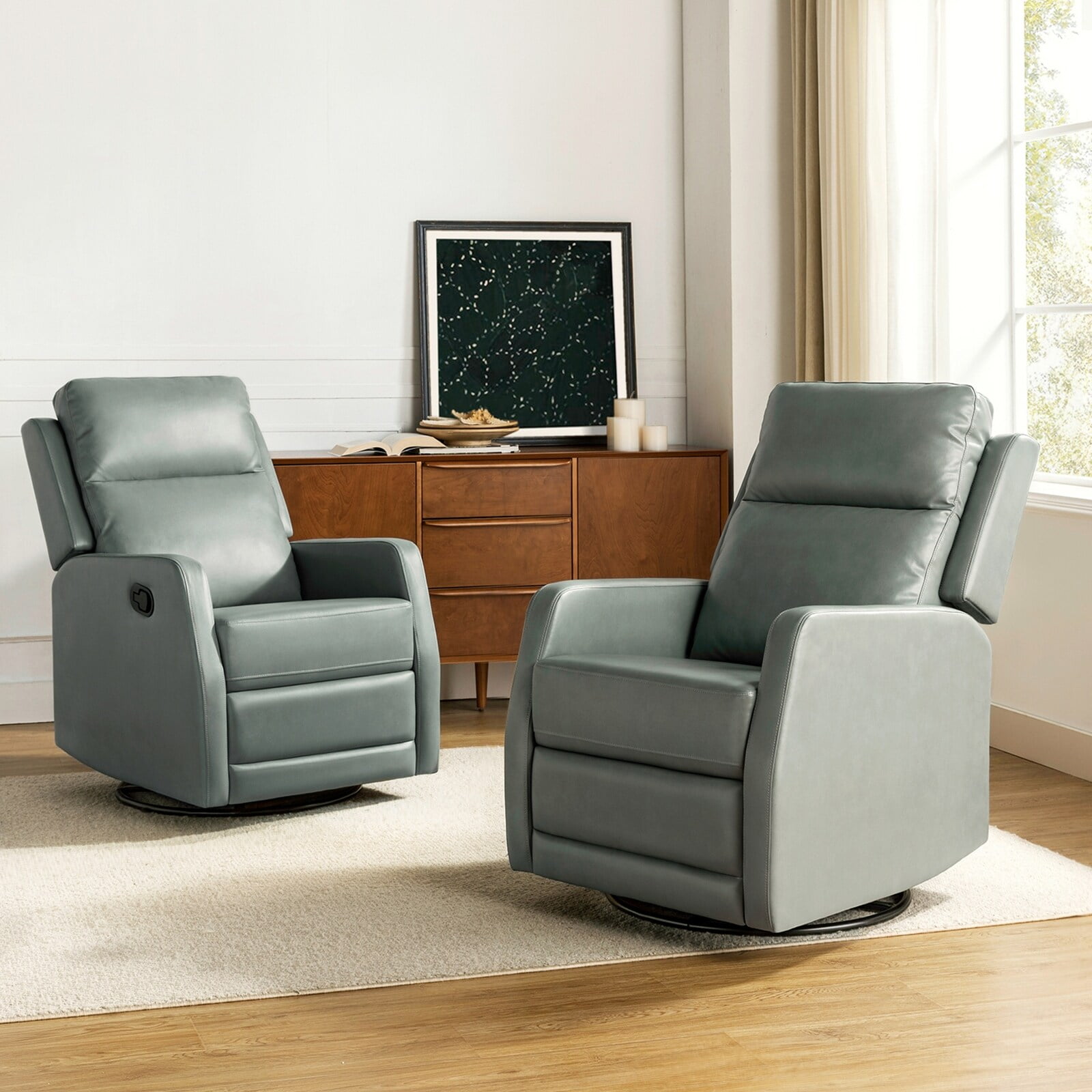 ART OF LIVING DESIGNS,INC Esteban Manual Rocking Swivel Recliner with