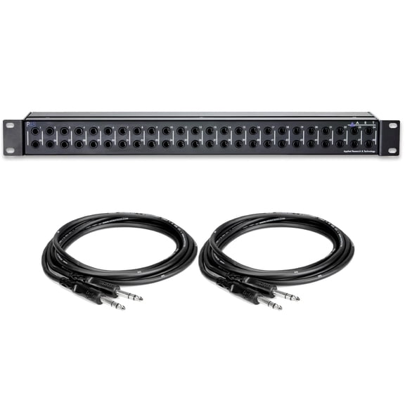 ART P48 Patchbay w/ 2 TRS 1/4" Cables Bundle