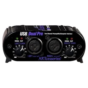 ART USB DUAL PRE Project Series 2-Channel Preamp with USB